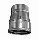 Переходник D 115/125 для дымохода из нержавеющей стали Прок