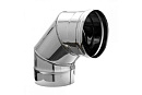 Купить Отвод 90 градусов D 110 для дымохода из нержавеющей стали Прок